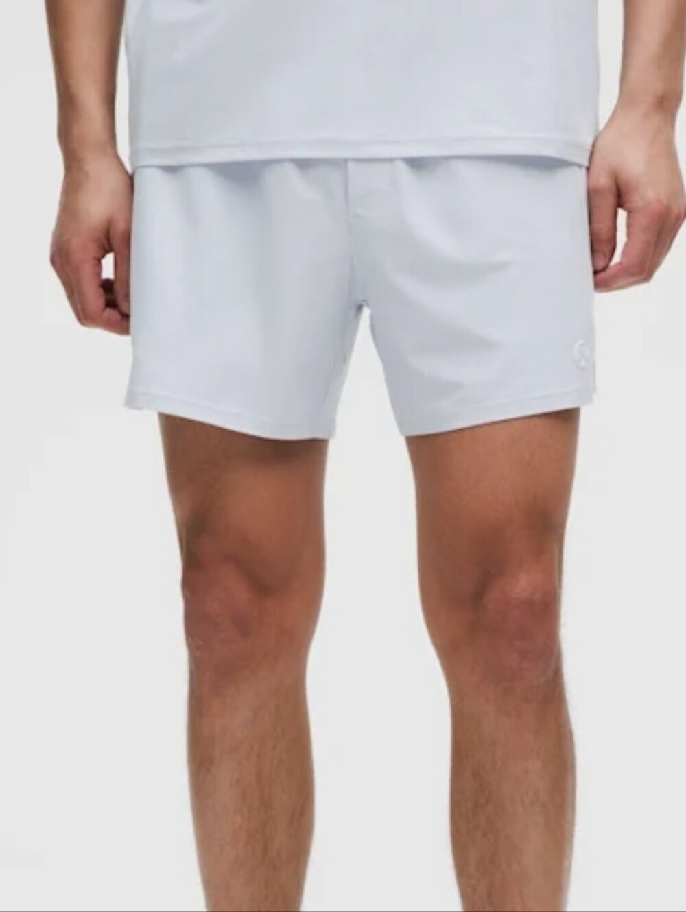 Lululemon Men's Striped Mesh Tennis Short 5" White Size Medium EUC